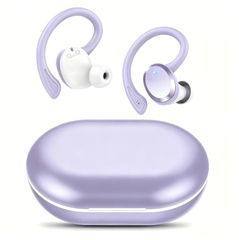Bluetooth Kopfhörer, Kopfhörer Kabellos Bluetooth 5.4 Sport, 68 std Spielzeit In Ear Kopfhörer mit 4 ENC Noise Cancelling Mic, Tiefer Bass, IP7 Wasserdicht Ohrhörer LED-Anzeige für Arbeit/Studium