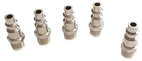 5 RACORES AIRE COMPRIMIDO 1/4 MACHO 8mm Adaptador Conector Milton Racor Manguera Neumática - PACK 5 PIEZAS