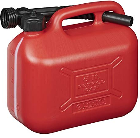 ProPlus Bidón de gasolina, 5 l, plástico, rojo, certificado UN