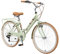 BIKESTAR Alu City Stadt Fahrrad 28 Zoll | 18 Zoll Rahmen, 7 Gang Shimano Damen Rad, Hollandrad Retro Bike mit V-Bremse und Gepäckträger | Mint | Risikofrei Testen