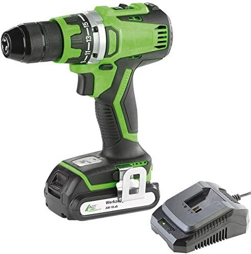 AGT Professional Akkubohrmaschine: Akku-Bohrschrauber AW-18.bs mit bürstenlosem Motor, Ladegerät & Akku (Akkuschrauber Brushless, Akku-Bohrer, AGT Werkzeug)