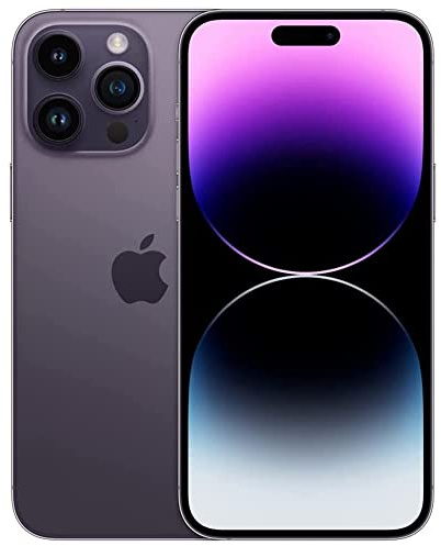 Apple iPhone 14 Pro Max, 1TB, Deep Purple - Unlocked (Renewed)