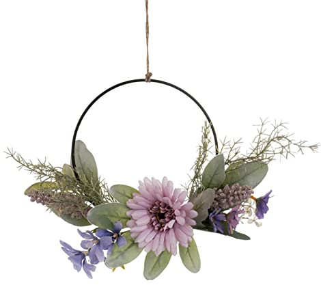 puerta para puerta exterior, corona artificial, primavera, verano, puerta, flores artificiales, guirnalda para boda, ventana, pared, decoración puerta para