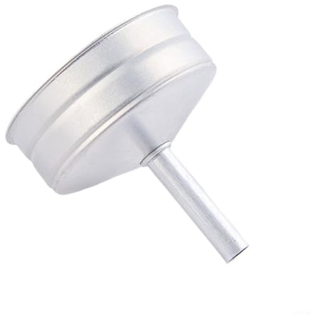 Filtre à entonnoir en aluminium Moka, adapté pour café expresso, 1, 2, 3, 6, 9, 12 tasses, fabriqué en aluminium