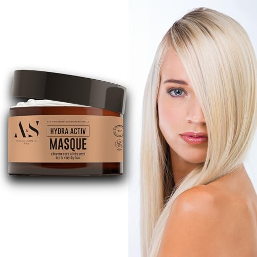 HYDRA ACTIV Professionelle Maske, 200 ml, einzigartige Formel für trockenes bis sehr trockenes und schwieriges und/oder krauses Haar. Ultra pflegende und regenerierende Formel für dauerhaft weiches
