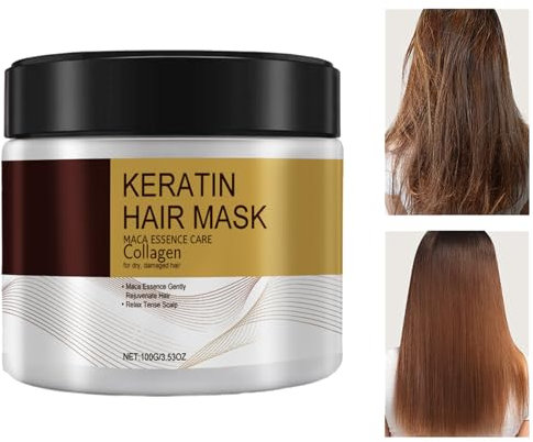 Masque Capillaire Ultra Réparateur à la Kératine, Keratin Repair Hairmask, Deep Après-shampoing, Masque à la Kératine, Masque Capillaire Anti-Chute, Soin Intensif pour Cheveux Secs conditioner