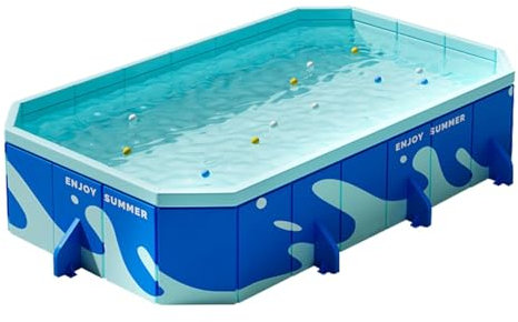 Piscine Non Gonflable, pataugeoire à Coque Rigide, Piscine Pliable pour Chiens, Piscine Portable, Piscine extérieure pour, Piscine rectangulaire pour Adultes, Piscine épaisse pour Chiens, pisc