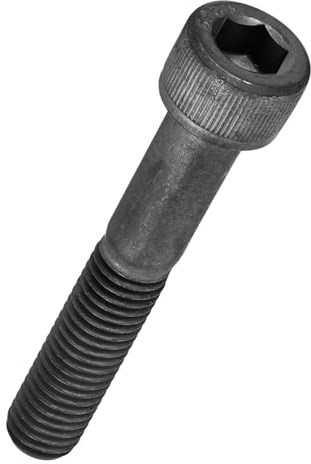 Kozelo 5pcs Tornillos de Cabeza Hexagonal - [M10-1.5 x 65mm] Aleación de Acero 12.9 Grado Óxido Negro Allen Tornillo para Uso Industrial Muebles Impresora 3D, Negro