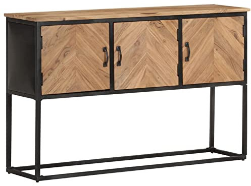 Xichuzi Sideboard 120x30x75 cm Akazie Massivholz, Kommode Schlafzimmer, Kommoden & Sideboards, Wohnzimmerschrank, Flur Kommode, Zimmer Möbel - 323529