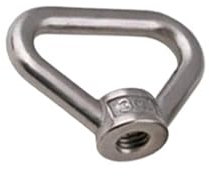 Dreieck Form Hebeöse Muttern, Dreieck-Ringmutter M16 M20 M24 304 Edelstahl metrisches Gewinde Dreieck-Ringmutter Marine-Hebeösenmutter-Befestigungselement(M20 1PC)