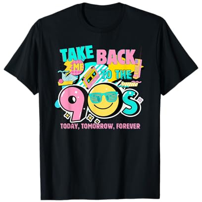 Takes Me Back to The 90s Retro Vintage Halloween Costume Anni '90 Maglietta