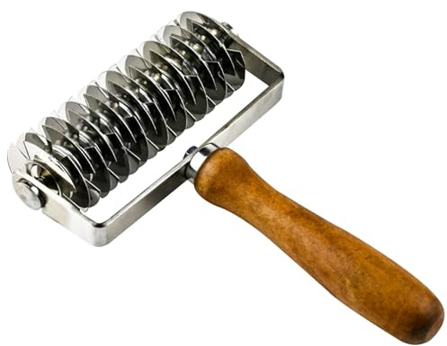 Cutter en treillis en acier inoxydable à rouleau à rouleau rouleaux de boulangeur de boulangeur pour croûte tarte pizza bœuf wellington..