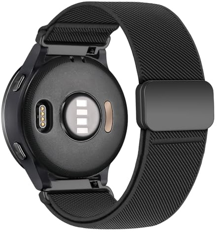 22mm Elastic Magnetic Straps for Samsung Galaxy Watch 3 45mm/Gear S3 Band Men Women,Stretchy Nylon Sport Strap for Garmin Venu 3 2/Forerunner 255 265/Vivoactive 4,for Huawei Watch GT 5 4 3 2 Pro 46mm