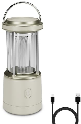 Lepro Linterna de Cámping 2000 LM, Farol de Cámping Recargable o Pilas AA, 5 Modos Regulable, Luz Blanca Cálida y Fría, Linterna Recargable AA para Corte de Luz, Tienda de Campaña, Pesca y Emergencia
