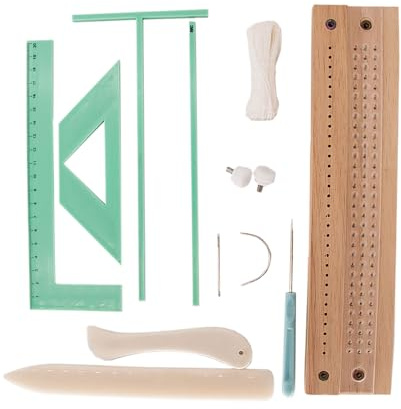 Kit Rilegatura Libri,Guida Per Punzonatura Fatto A Mano Per Rilegatura Libri | Legatore Portatile Con Punteruolo Guida Curva Per Scuola Ufficio Album Adulti Appassionati Casa