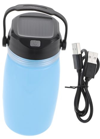 BESTonZON Bollitore Solare Portatile 730ml in Abs e Silicone Alimentare per Campeggio e Viaggi Ricarica Solare e Design Leggero per Tutti