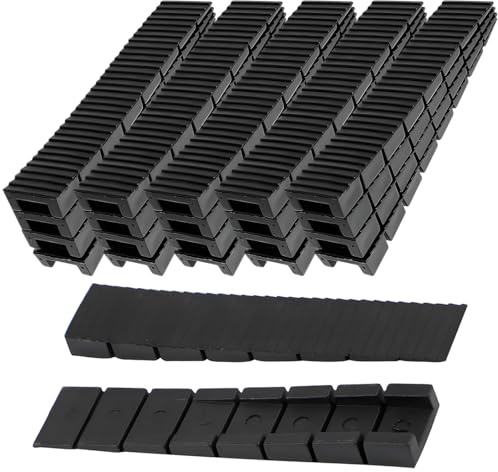 22 Stück Keile Kunststoff, Möbelkeile, Unterlegkeile Schwarz, Unterlegkeile Möbel, Plastikkeile, Nivellierkeile, Ausgleichskeile, Für Tische, Stühle, Schränke & Türen