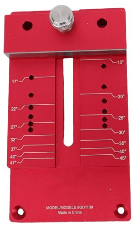 Yechiry Multi Angle Sharpening Jig for Hand Chisel Wood Planer, Adjustable Clamping Sharpening Fixture Woodworking Tool Honing Angle Fixture Compatible with Oil & Water Stones