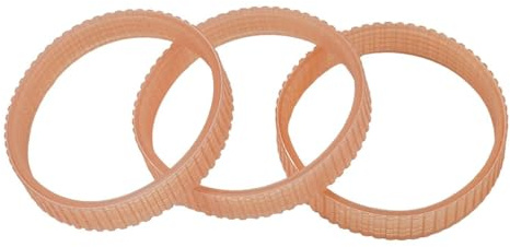 Cinghia di trasmissione per pialla elettrica, 255 mm x 12 mm, per utensili elettrici NF90, ricambio in poliuretano PU, arancione, confezione da 3