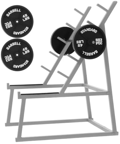 WRITWAA Mini Squat Rack Pennhållare i Metall Gymtema Skrivbordsorganisatör med Hantlar för Kontorsmaterial och Sminkborstar Barbell Design för Hem Skola och