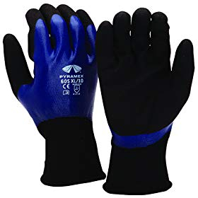 Pyramex GL605 Sandy & Smooth - Guantes de nitrilo, XX-Large (11), 1