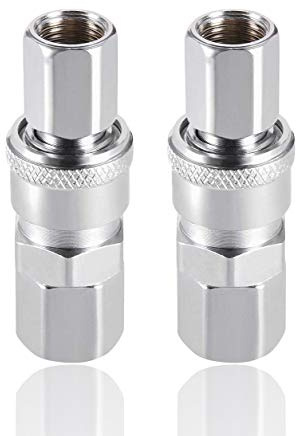 SF20 + PF20 Air Tool Pressure Washer Female High Flow Coupler Plug G1/4 Quick Connect Fitting 2Set