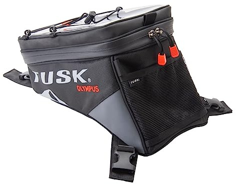 Tusk Olympus Tank Bag Large Black/Grey For KAWASAKI KLR650 Adventure 2022-2023