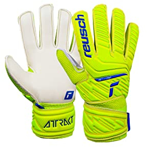 Reusch Unisex Torwarthandschuhe Attrakt Solid Junior safet yellow/dp blue/whit 6