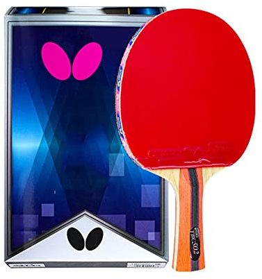 Ping Pong Pala de Ping Pong Regalos Adolescentes Mesa Ping Pong Mayor Control, Giro y Amplificador; Bate de Ping Pong de Alto Rendimiento con Protector de Goma Premium(Color:A1)