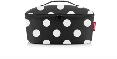 reisenthel coolerbag M pocket Kühltasche mit Obermaterial aus recycelten PET-Flaschen Ideal für das Mittagessen unterwegs, Couleur:dots white