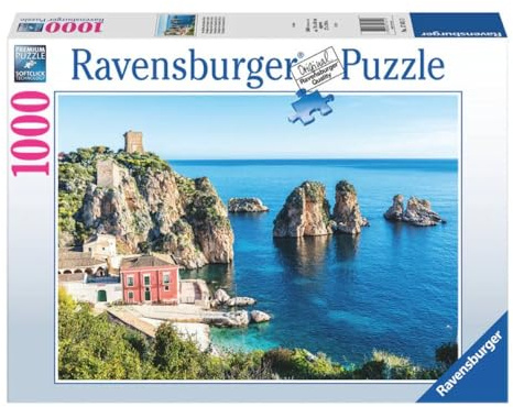 Ravensburger Italienisches Puzzle: Alberobello in Apulia, Puzzle mit 1000 Teilen, Puzzles für Erwachsene, Puzzle mit 1000 Teilen für Erwachsene, Kleber zum Einrahmen, Puzzle, Foto, 70 x 50 cm