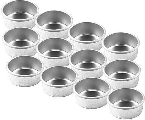 TOPPERFUN 12pcs Iron Candle Cups DIY Tealight Candle Holders Household for Christmas Home Decor
