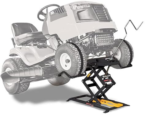 MoJack ZR350 45005-OP ZR Verstellbarer Rasenmäher-Heber, 158,8 kg Tragkraft, passend für die meisten Wohn- und ZTR-Mäher, platzsparend zusammenklappbar, ideal für Rasenmäher-Wartung und Reparatur