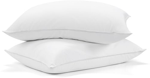 Deodar Kopfkissen 48x74cm, [2er Set] Federkissen Daunenkissen mit 1100g Füllung, 85% Gänsefeder 15% Gänsedaunen, Baumwollbezug Hypoallergen, Maschinenwaschbar, Öko-Tex und RDS Zertifiziert