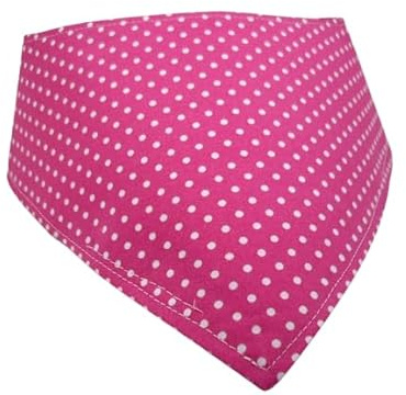 Hundehalstuch mit Klettverschluss 40-45 cm Halsumfang, pink