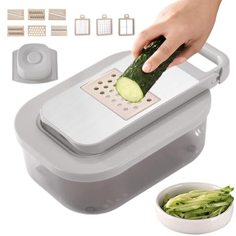 Picadora manual de alimentos, cortadora de verduras - Rallador de verduras Picador de cebolla multifuncional | Picadora de cocina práctica trituradora de verduras para cebollas tomates pimientos