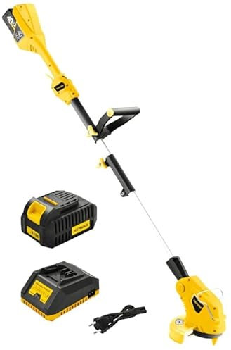 Nemura Coupe-Bordure à Batterie 40V - Léger et Perfomant - Livré avec 1 Batterie 2Ah + 1 Chargeur Rapide - Autonomie optimale pour Jardin - Qualité Professionnelle - Marque Française