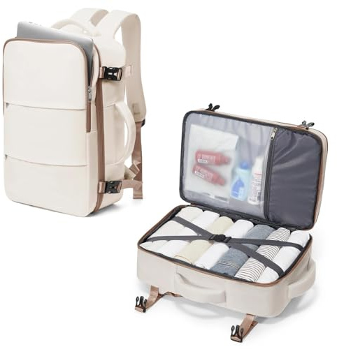 SZLX Rucksack 40x30x20 Wizz air Handgepäck Rucksack für Ryanair Vakuum Reiserucksack Flugzeug Easyjet Handgepäck Laptop Rucksack 14 Zoll mit Schuhfach für Herren Damen