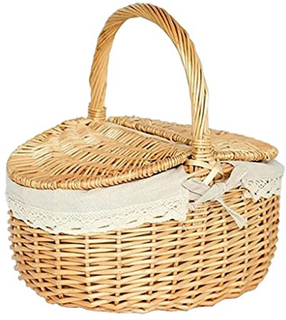 Gewebter Näh-Aufbewahrungskorb, Fotografie-Requisiten, Lebensmittel-, Obst-Aufbewahrungstasche, Outdoor-Korb