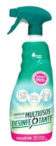 Multiusos Desinfectante antibacterias sin lejía con pistola Botella 750 ml Pack 2