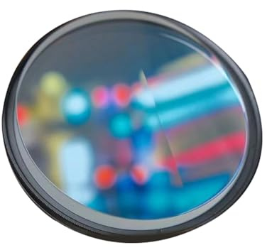 Elqubkan Lente de Prisma de Vidrio de 77 mm Efectos de Súper Velocidad Desenfoque de Movimiento Fantasma Filtro UV para Fotografía Accesorios para Lentes de Cámara SLR