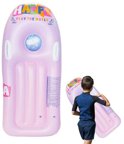 Kinder-Bodyboard mit Handgriffen - Aufblasbares Schwimmhilfsmittel | Tragbar für Poolschwimmen, Surfing & Wasserspiele | Perfekt für Sommertage am Wasser​