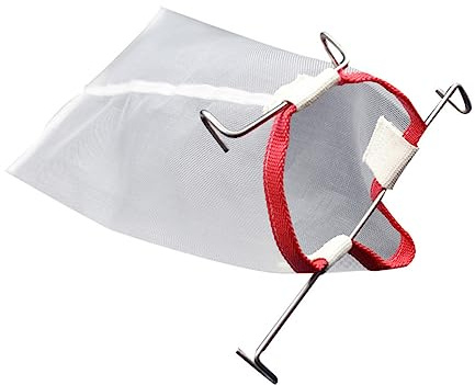 TOGEVAL Colador Cuadrado para Miel con Gancho Filtro de Nylon Reutilizable y Lavable para Cocina Herramienta Fina para Filtrar Miel y Jugos