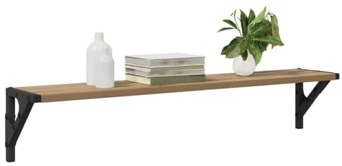 vidaXL Wandregale Wandhalterung 2 STK. Artisan-Eiche 80 x 15 x 15,5 cm