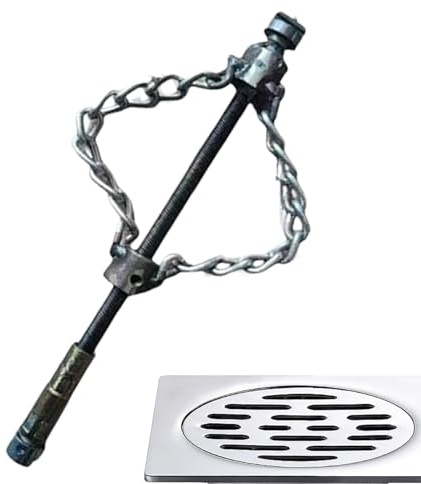 Flexible Descaling - 1.6cm/0.63 inches Power Shaft Cleaning Tool, Clog Removal Descaling Chain for Grease Buildup Hair Clog Plumbing Bathtub Kitchen Bathroom Septic Tank Sewer Line