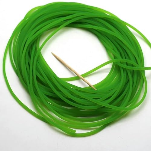 Línea de pesca con banda de goma elástica, 2 mm de diámetro, alta elasticidad, 25 m de longitud, perfecta para pesca, tenis, fijación y varias aplicaciones