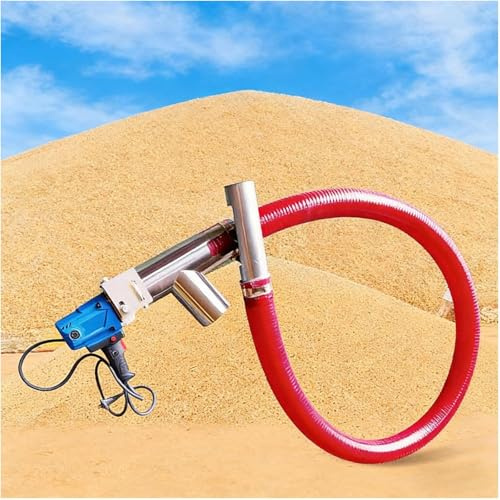 LQQYJSM Transportador Tornillo Eléctrico De 2000 W, Equipo Portátil para Transferencia Polvo, Arena con Manguera Flexible De 1,5 M - para Diversos Polvos Cemento Y Arena Partículas Pequeñas