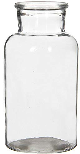 Glasflaschen EMMA, Vasen in verschiedenen Größen H 14/16,5/20 cm - Apothekerflaschen Arzneimittelflaschen Glasvasen Flaschen Menge 6 x, Größe H 20 cm/Ø 10 cm