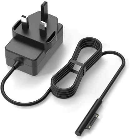 15V 2.58A Charger for Microsoft Surface Pro 6 5 4, Go 2 3 4 Laptop 2 Go | 44W 39W 24W UK Charger Adapter for Surface Book 2 1735 1800 1963