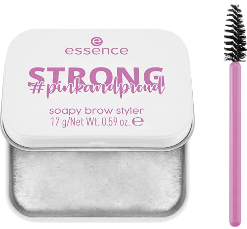 essence pinkandproud STRONG soapy brow styler, Nr. 01 Stronger Than Yesterday!, transparent (17g)